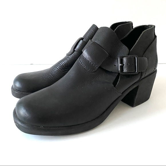 90’s Vintage Deadstock block heel leather shoe NEW - Picture 3 of 15